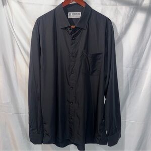 Dixxon Performance D-Lux Bamboo Series XXL Black Long Sleeve Button Up Shirt